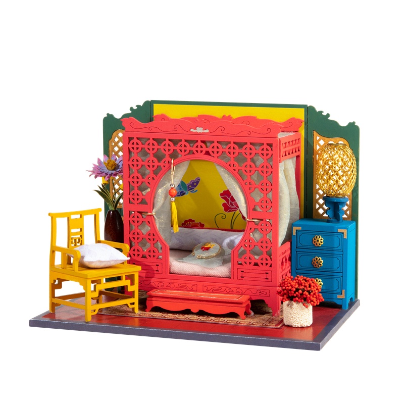 若态若来中国风DIY小屋手工制作今夕何夕房子Nanci的家模型礼物 点绛唇