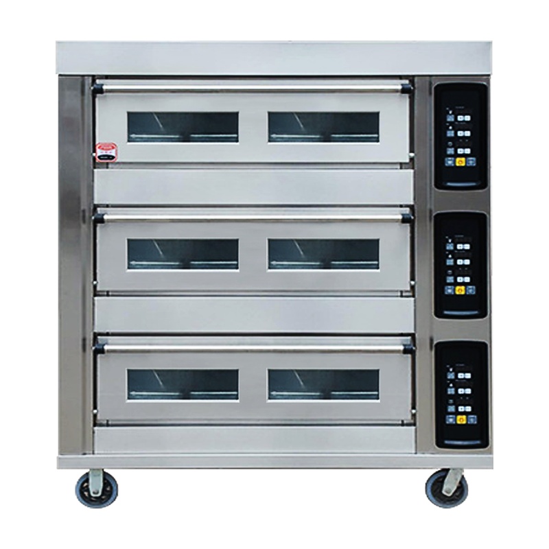 埃利斯(AILISI)商用大容量厨房商用高温烤箱 披萨蛋糕面包西餐后厨 大型月饼烘炉 电烤箱三层九盘电脑款