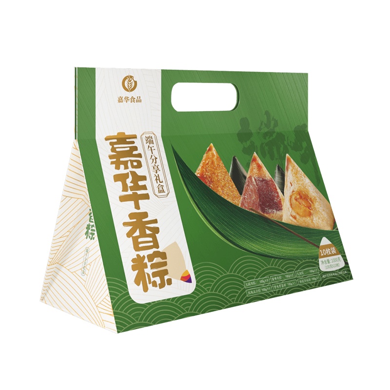 嘉华端午粽子分享礼盒1000g 嘉兴风味粽子10枚 传统小吃端午香粽礼盒