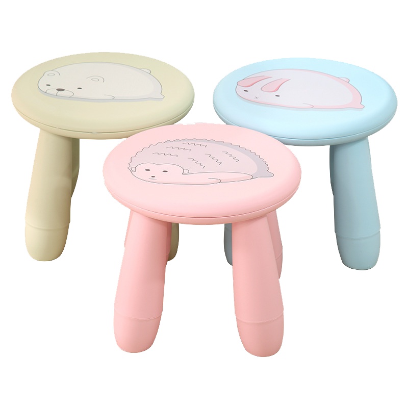 加厚儿童凳子宝宝塑料组装矮凳可爱幼儿园小凳子卡通塑料凳