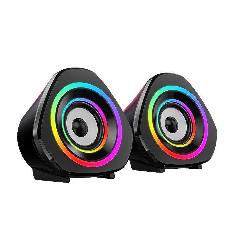 赛达(SADA)V-119电脑音箱低音炮笔记本小音响2.0迷你立体声家用usb供电 手机通用 有线版 黑色