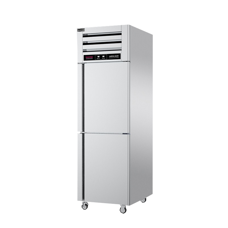 乐创(lecon)商用双门冰柜 立式厨房保鲜柜节能压缩机 工程豪华款全冷冻 LC-J-EMG01