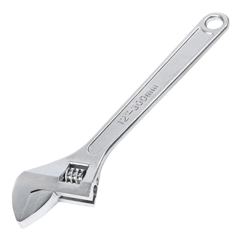 万克宝碳钢光柄活扳手多功能活动扳手 12" W072004