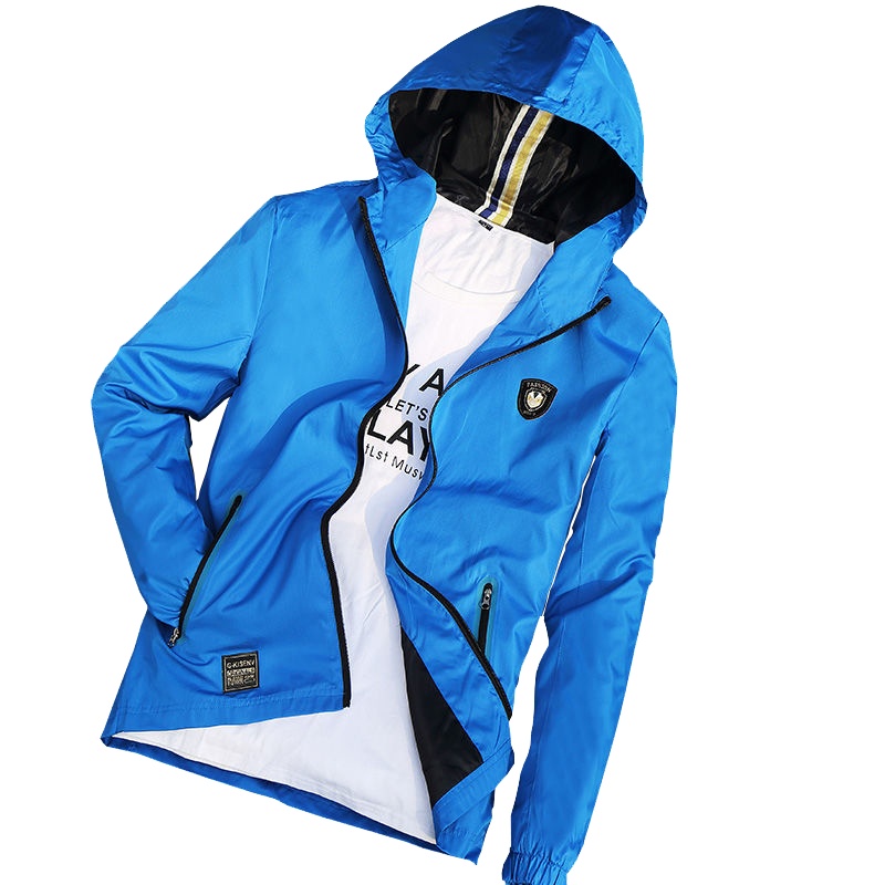 [直营]木林森(MULINSEN)春秋款男士潮流帅气夹克连帽外套