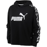 PUMA彪马女装运动服经典logo休闲百搭套头连帽卫衣583808