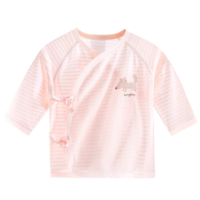 Aengbay 婴儿衣服夏薄款上衣宝宝半背衣和尚服内衣裤纯棉春秋