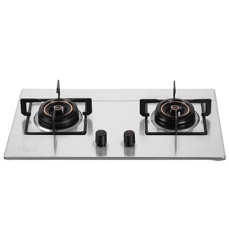 中锐智采 台嵌两用燃气灶 煤气灶 JZT-131A-W不锈钢面板灶具节气猛火双灶 液化气