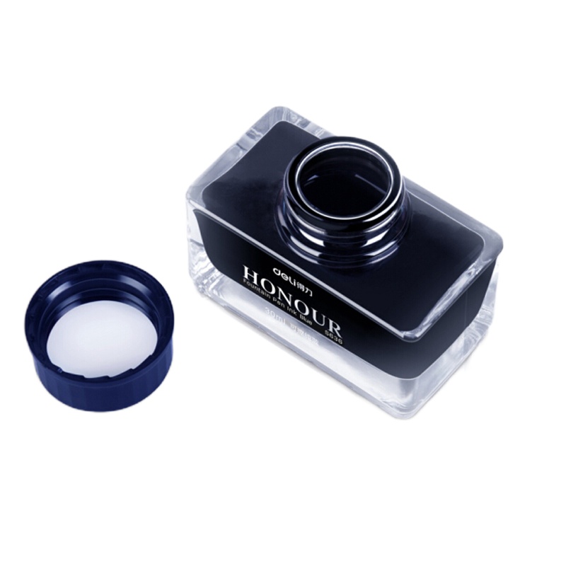 得力(deli) S636 30ml非碳素纯蓝钢笔墨水