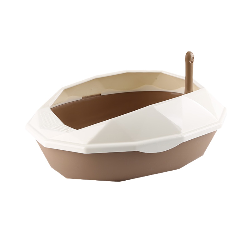 西西猫猫砂盆大号钻石猫砂盆（蓝）防外溅猫厕所猫沙盆猫屎盆猫咪用品