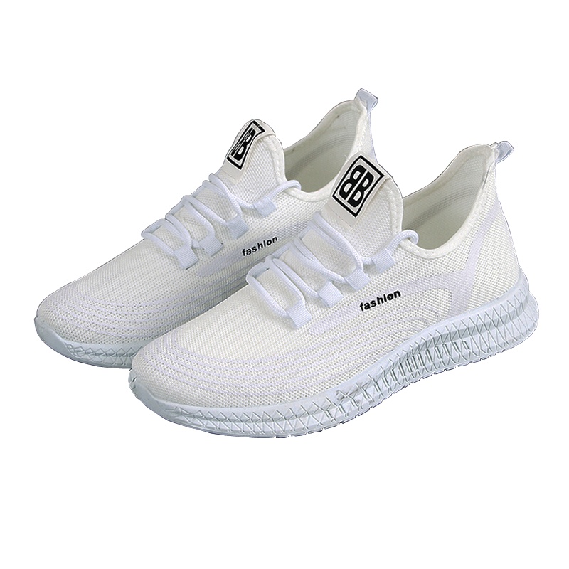 2019新款白色网红跑道鞋39-44码英伦时尚飞织鞋布鞋厂家直销男款老北京布鞋透气老爹鞋休闲舒适学生鞋韩版新潮跑步鞋