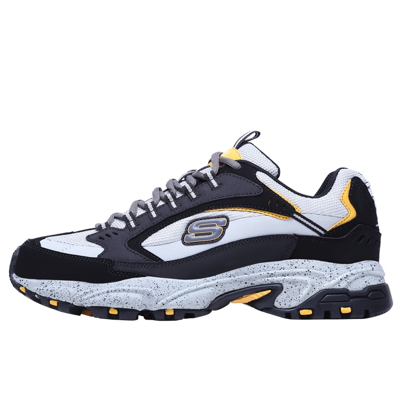 Skechers斯凯奇2021春款户外老爹鞋撞色拼接休闲运动鞋