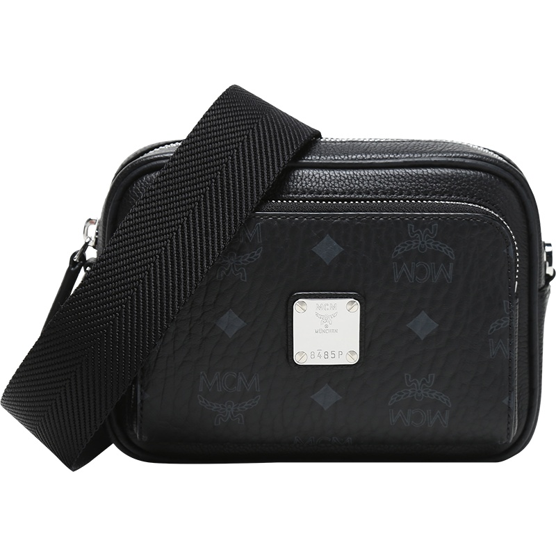 MCM 男女中性 涂层帆布配皮手拿包腰包单肩斜挎包 MMRAAKC12