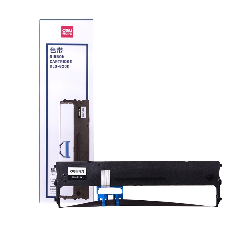 得力deliDLS-620K针式打印机色带 适用于DE620K打印机办公耗材色带架办公用品[苏宁自营]