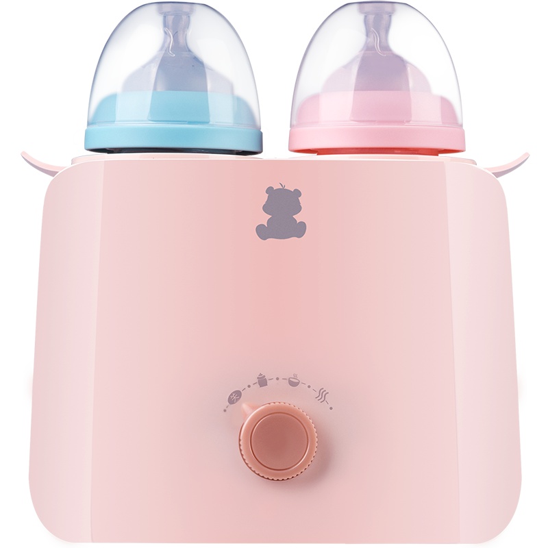 小白熊(XIAOBAIXIONG)双瓶恒温暖奶器 婴儿智能温奶器 多功能双瓶热奶器HL-0861