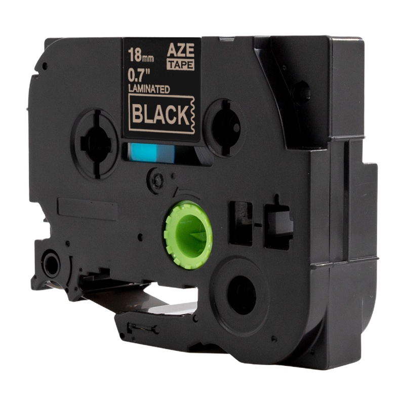 [精选]雅富仕-兼容Brother标签机/标准覆膜标签色带TZE-344黑底金字18mm*8M