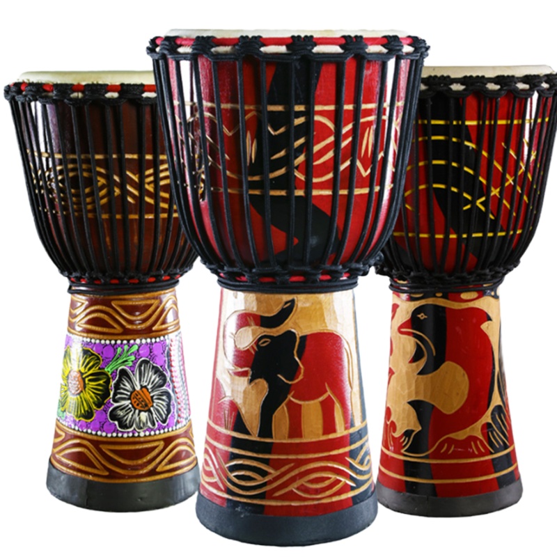 非洲鼓 10寸 YC 初学者 非洲鼓 手拍鼓(样式随机)