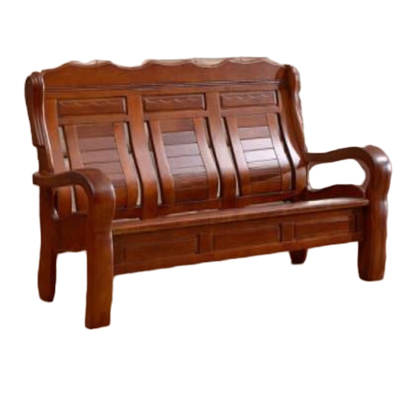 侨蓝登现代中式全实木沙发LD-933三人沙发