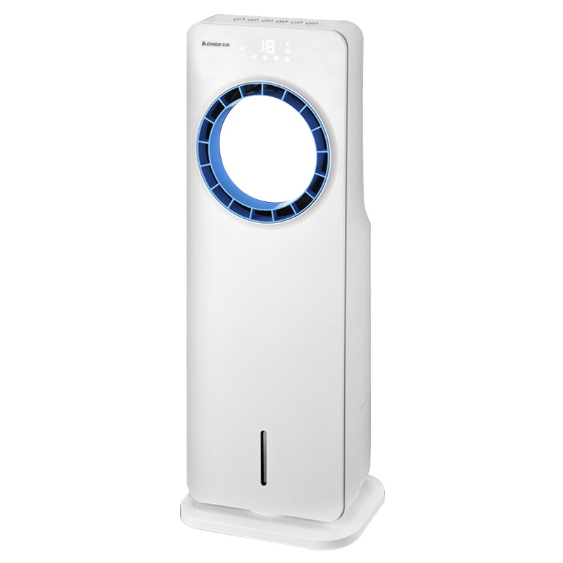 志高(CHIGO)无叶风扇冷风机家用空调扇 宿舍制冷器风扇单冷型 加湿小型移动水冷空调 落地电风扇WY01J机械款