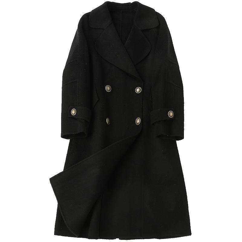 憨厚皇后2019海宁春季新款羊毛呢子大衣女士毛呢韩版外套