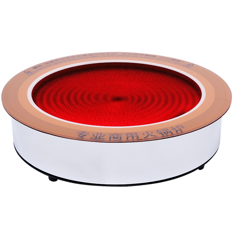 3000W商用钛晶火锅电陶炉340MM面板三环火28CM加大发热盘大功率砂锅小郡肝串串炉非光波电磁灶炉