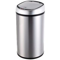 得力(deli)9559垃圾桶12L不锈钢免脚踏自动感应垃圾桶