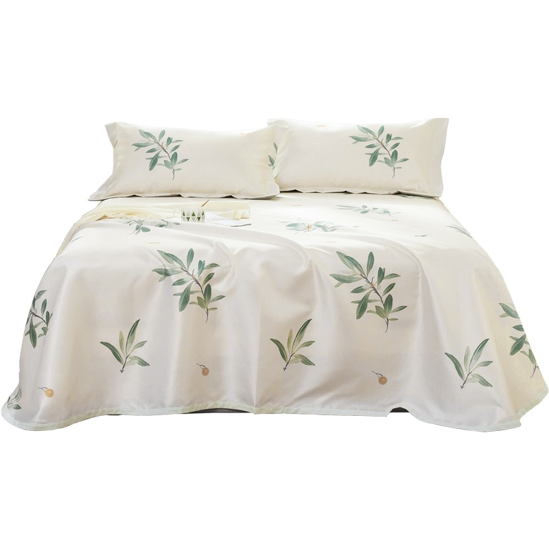 梦洁MEE/觅 冰丝凉席三件套1.8m床夏季床单席子1.5米可水洗折叠夏凉席 菁菁芳菲