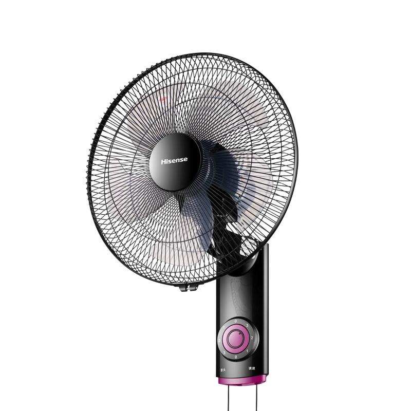 海信(Hisense)壁扇三档调节五叶柔风广角送风挂壁式家用静音电风扇宿舍餐厅挂墙壁电扇摇头工业风扇FBJ-AN3501
