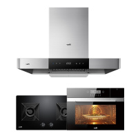 华帝(vatti)21m³吸力厨电套装欧式i11089+52B+23009天然气烟灶套餐抽油烟机灶具燃气灶蒸烤箱一体机