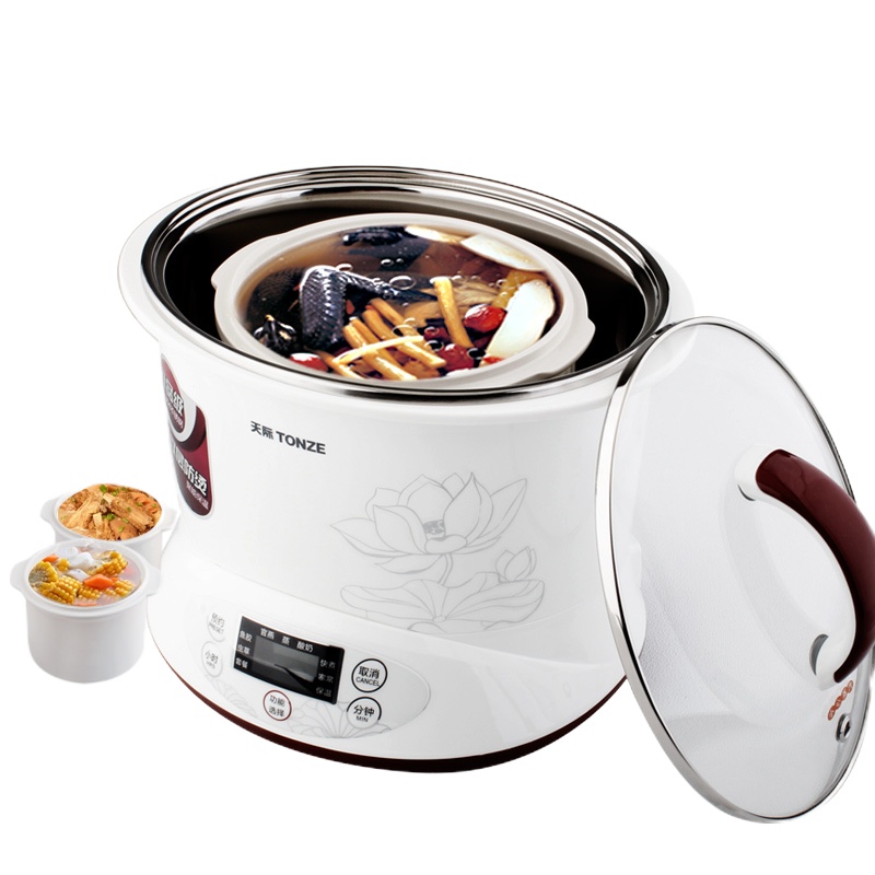 Tonze/天际 DGD12-12EG 隔水炖盅电炖锅不锈钢燕窝煮粥锅BB煲汤锅