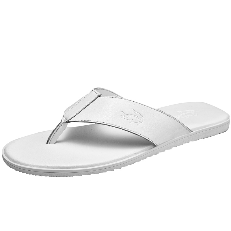 卡帝乐鳄鱼 CARTELO 人字拖男防滑平跟沙滩凉拖简约夹脚拖鞋