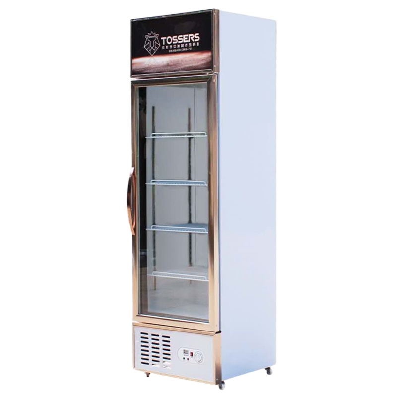LC-358 铜管单开门陈列柜358L立式冷藏冷冻玻璃门展示柜 饮料柜冷柜 厨房冰箱 保鲜柜 留样冰箱