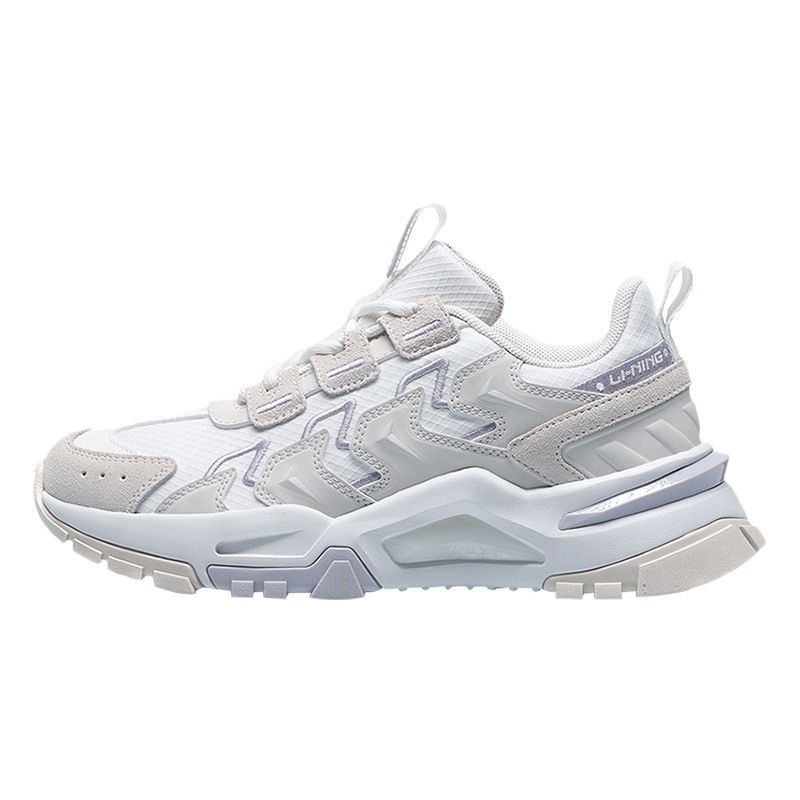 李宁休闲鞋女鞋夏季新款透气复古低帮运动鞋AGCQ384