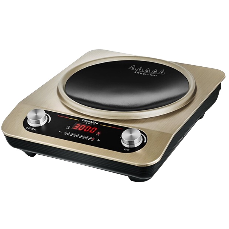 德玛仕 DEMASHI 3000W凹面电磁炉 家用套装炒锅火锅爆炒大功率商用电磁炉灶(配专用爆炒锅)