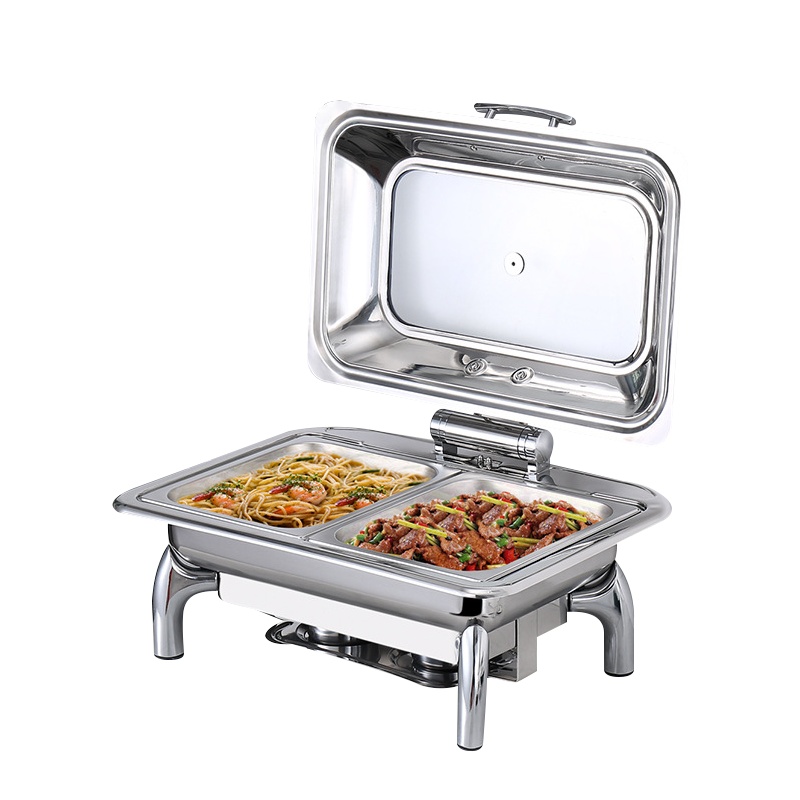 是尚 不锈钢自助餐炉 电加热液压可视布菲炉