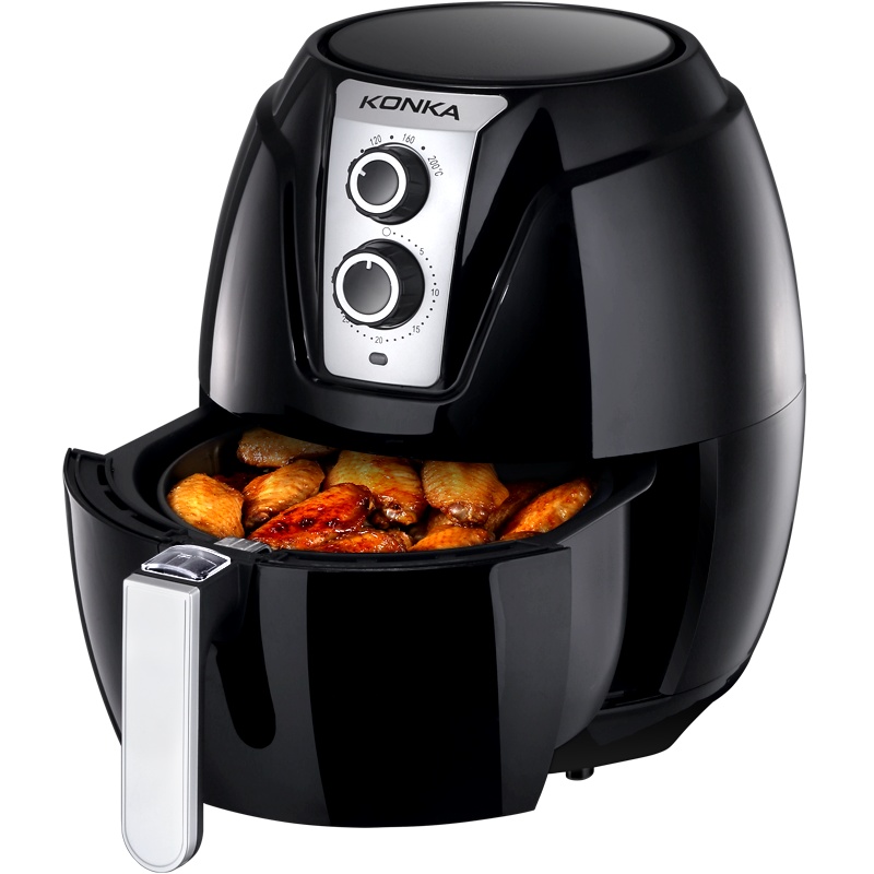 康佳(KONKA) KGKZ-6221 美乐时光3.5L空气炸锅 无烟烹饪 单个价