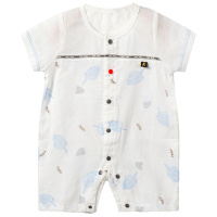 童泰TONGTAI婴幼儿内衣夏季新款婴儿纯棉半袖哈衣1-18个月宝宝对开连体衣爬爬服婴幼儿通用80cm
