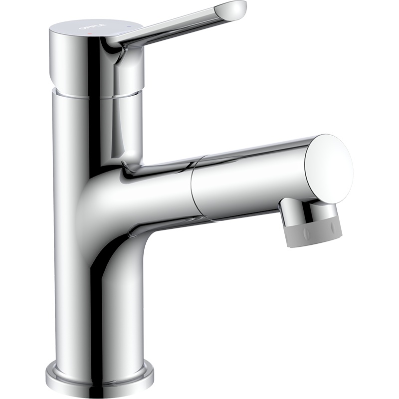 欧普水龙头冷热洗脸盆纯铜净铅面盆龙头洗脸盆洗手盆单孔单把Q