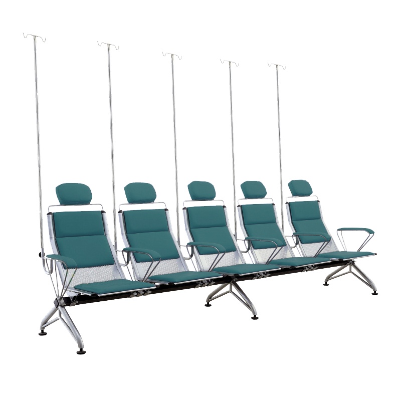 富和美(BNF)排椅输液椅诊所点滴椅候诊输液椅定做92 输液椅五人位 绿色