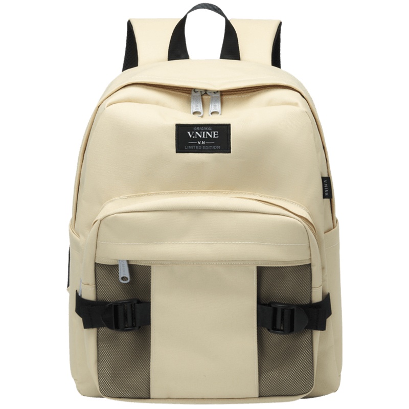 第九城（V.NINE） 双肩包女士背包14英寸双肩电脑包防泼水大中学生校园书包