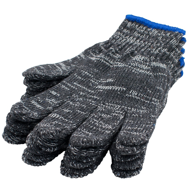 [苏宁自营]保拉(Paola)工具 加厚优质灰色棉纱手套3付装 工地保护手套耐磨损防滑耐脏 劳防劳保用品 5955
