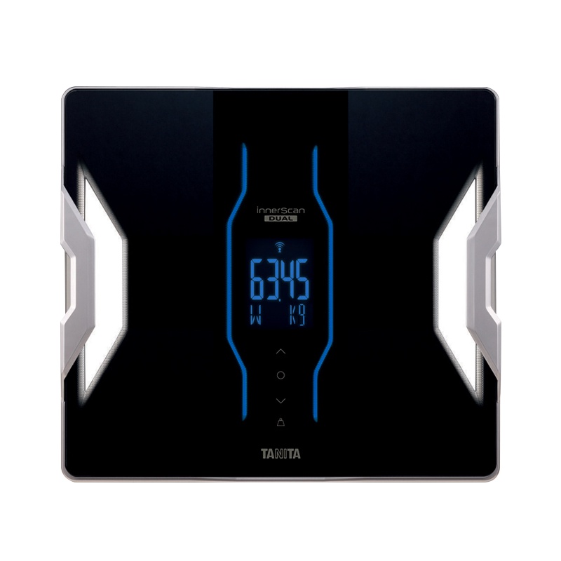 日本百利达(TANITA)智能健康秤RD-953 黑色 测量十项人体指标 APP同步数据 透明电极板 高端测量更准确