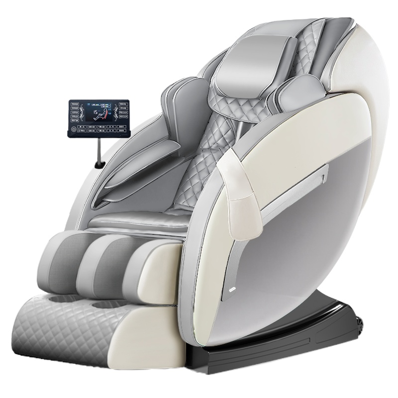 HYUNDAI智能按摩椅HX5家用全身全自动太空豪华舱小型多功能电动沙发深V零重力颈椎肩腰揉捏按摩器 高配灰色