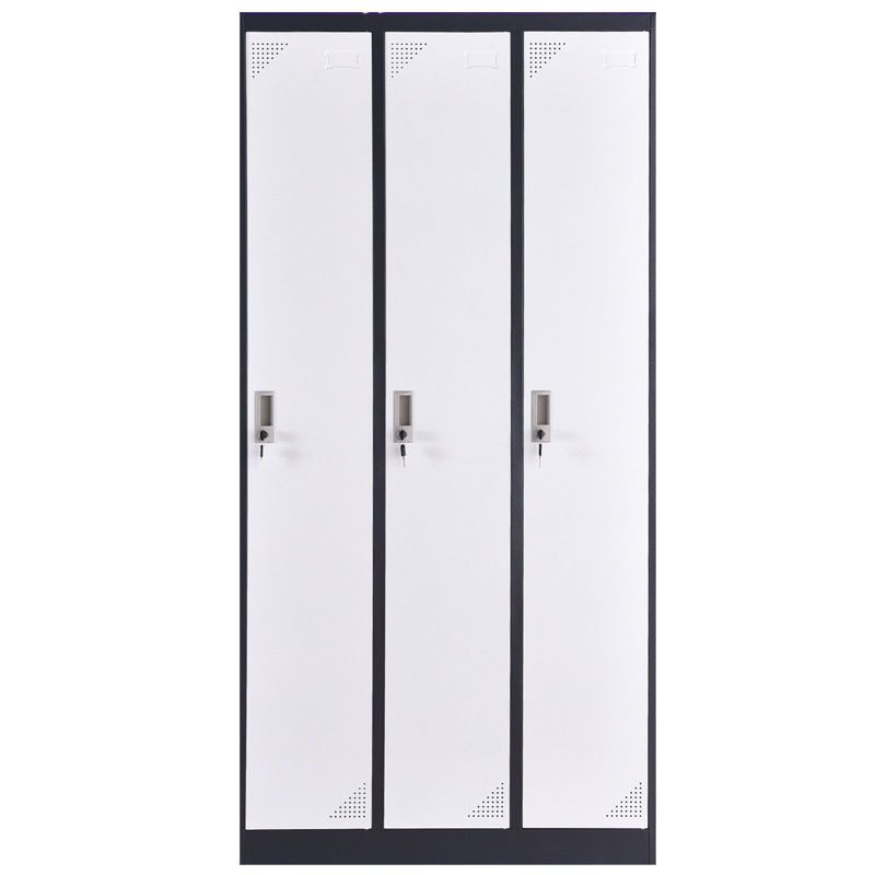 鑫金虎 套色窄边加厚更衣柜宿舍铁皮更衣柜员工衣柜办公柜