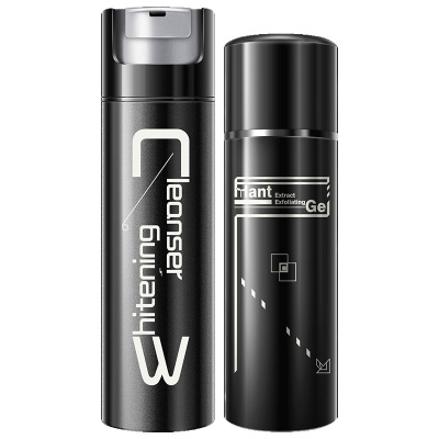 和风雨男士去除死皮去角质男面部啫喱嫩肤洗面奶美白洁面乳泡沫洗脸奶控油淡印 洁面去角质补水套装