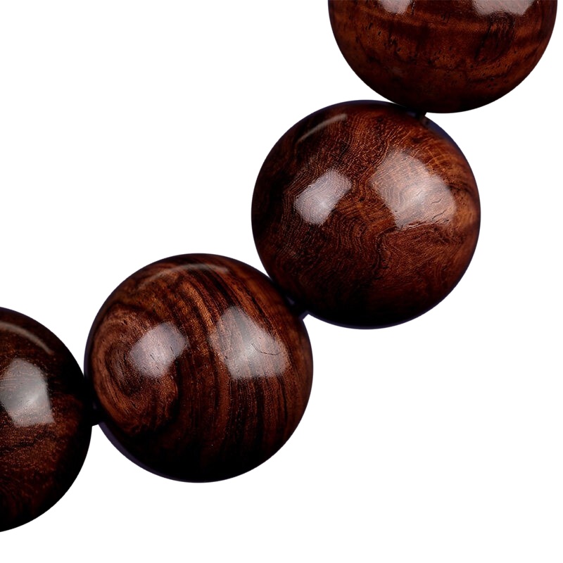 梵心阁(fanxinge)海南黄花梨手串20mm男2.0山水纹黄花梨鬼脸对眼佛珠手链 山水纹