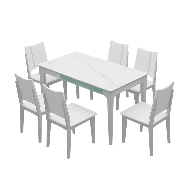 掌上明珠 轻奢岩板餐桌椅现代简约家用小户型 餐厅家具