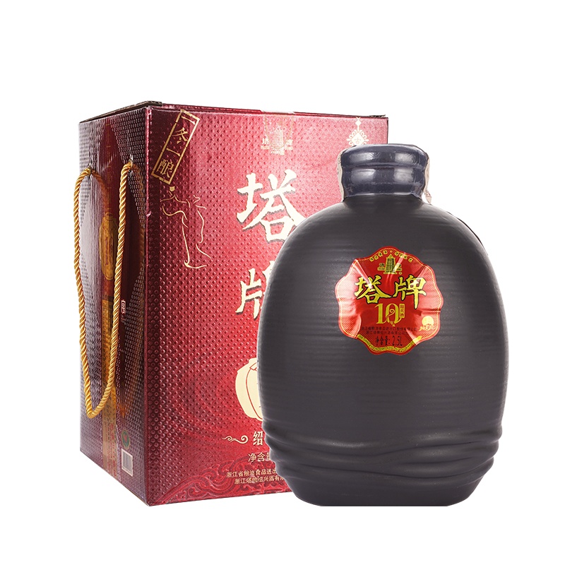 [新品]塔牌十年陈酿花雕酒2.5L坛装手工加饭酒糯米黄酒绍兴黄酒