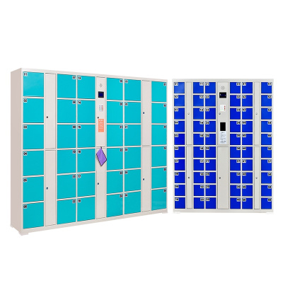 汉诺鑫威超市电子存包柜智能储物柜商场寄存柜红外条码刷卡密码手机存放柜储物