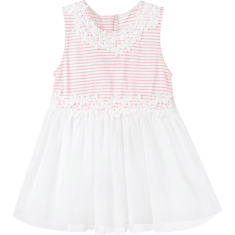 婴姿坊女童夏季背心拼接公主裙女宝宝连衣裙