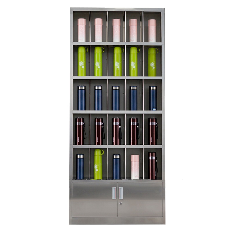 星岛不锈钢工厂车间员工水杯柜茶水茶杯存放柜水杯放置柜碗柜多格柜子25格